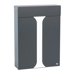 vendita online Cassetta s23 in lamiera verniciata ferro cover bianca 280x90x390h mm. Cassette postali, bacheche e casellari Silmec